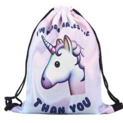 Unicorn Emoji rugtasje gymtas