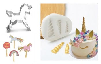 Eenhoorn bakvormen en unicorn taartdecoratie