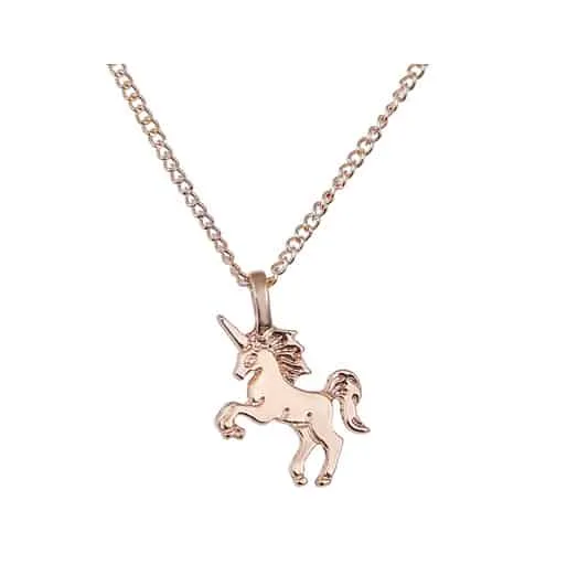 Unicorn ketting, life is magical, ketting paard goud