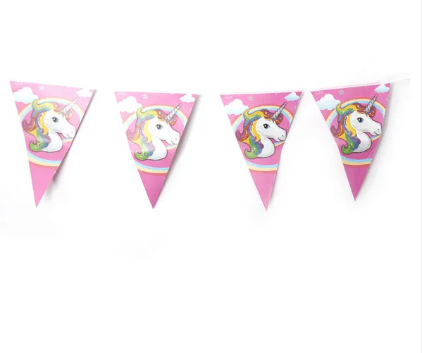 Kinderverjaardag vieren, eenhoorn slingers