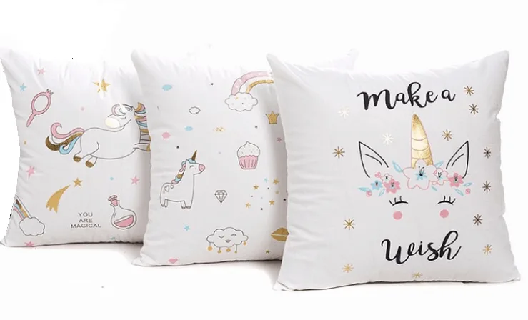 Unicorn kussen Make a wish - Afbeelding 2
