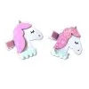 Eenhoorn haar clipjes met glitter 2x
