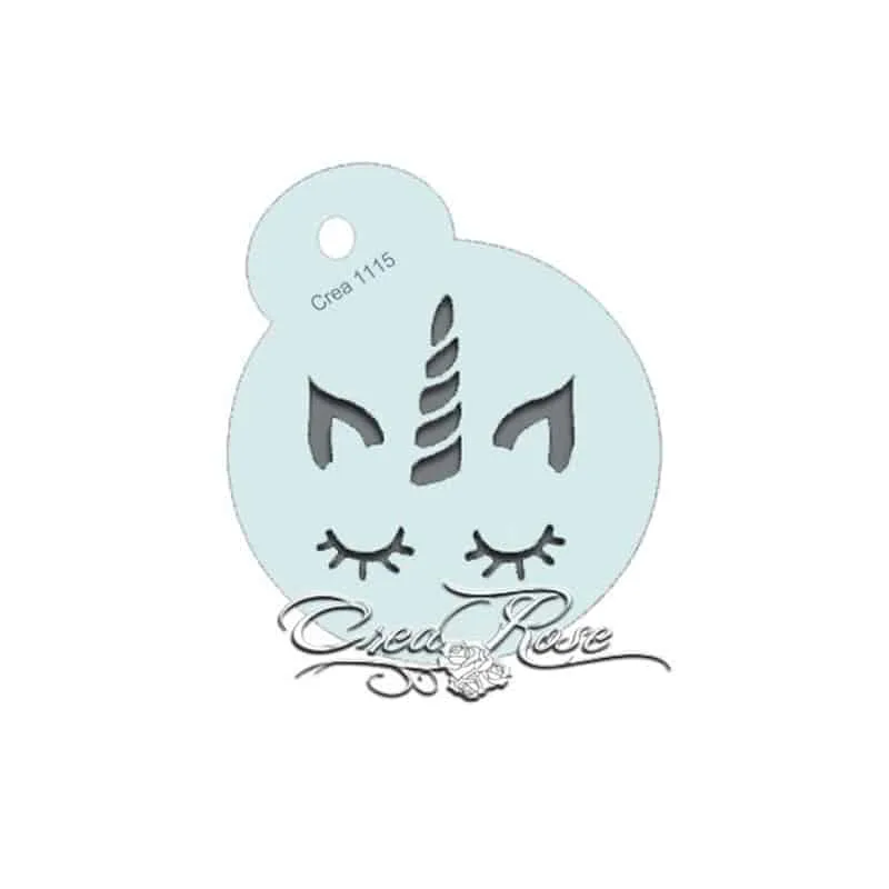 Unicorn schmink sjabloon