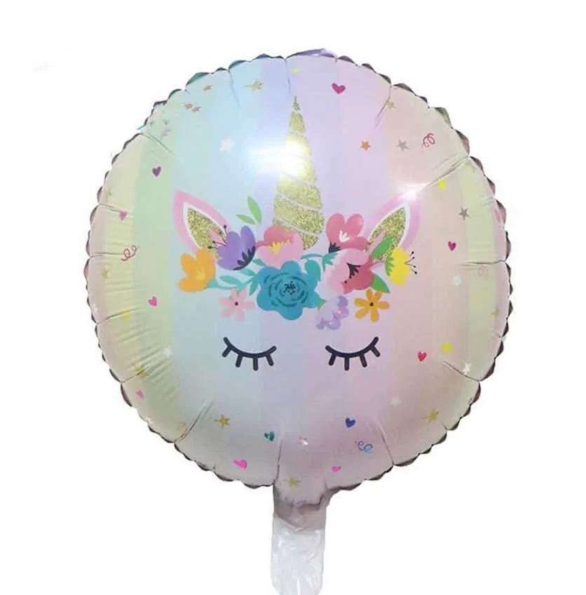Eenhoorn folie ballon rond