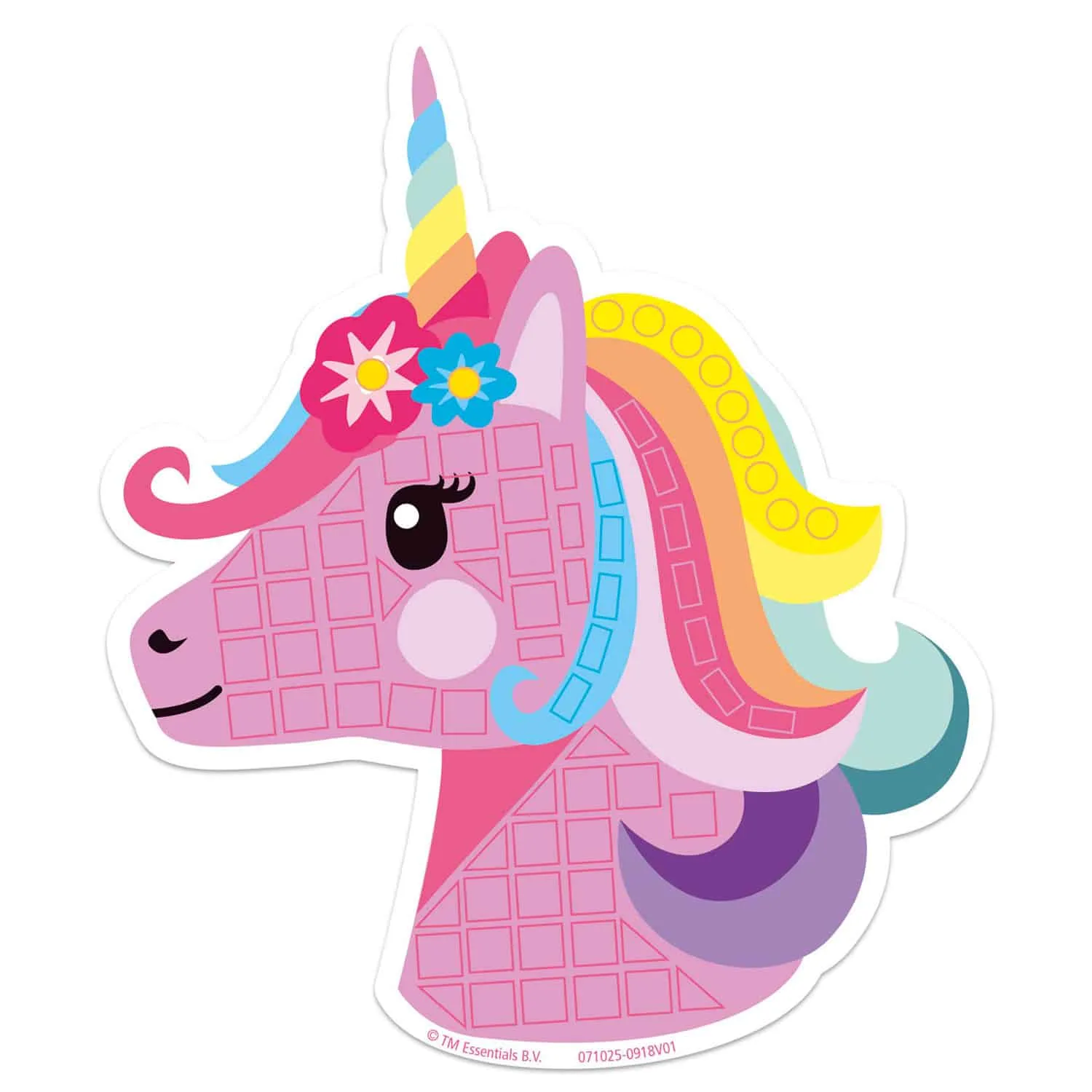 Eenhoorn mozaïek knutselpakket - Afbeelding 5