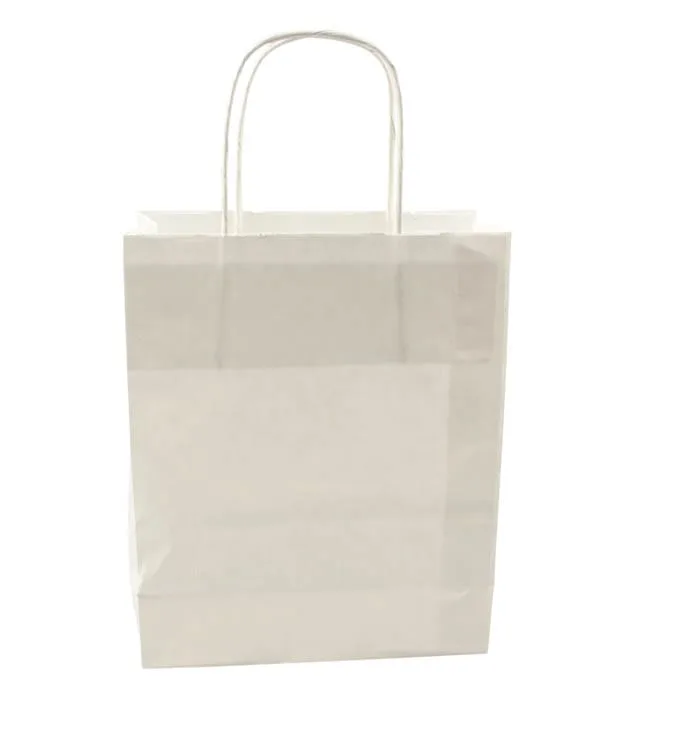 Eenhoorn goodie bag kraft wit om te versieren