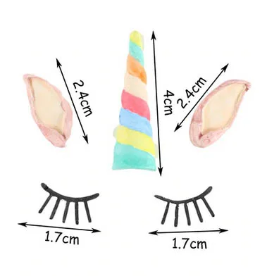 Maten van de eenhoorn koekjes bakvorm