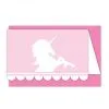 Eenhoorn uitnodiging roze 6x