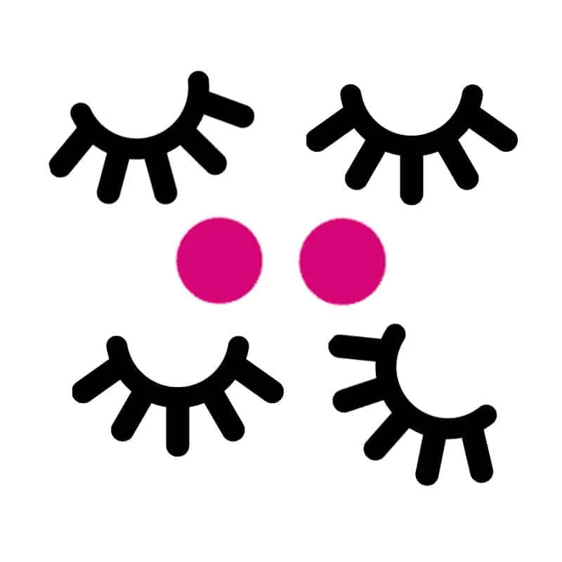 Eenhoorn ogen stickers en blosje om traktatie te maken