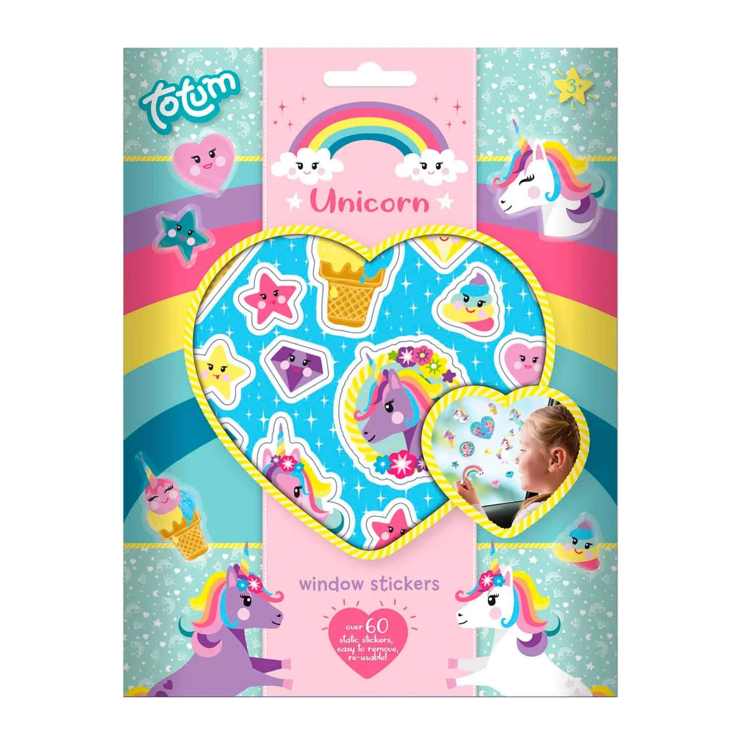 Eenhoorn herbruikbare stickers