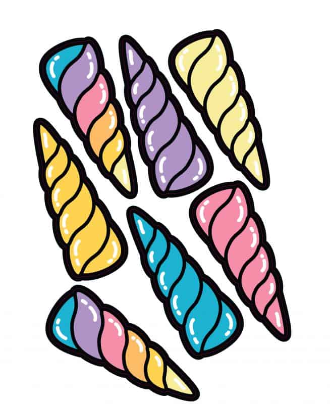 Eenhoorn stickers pin de hoorn