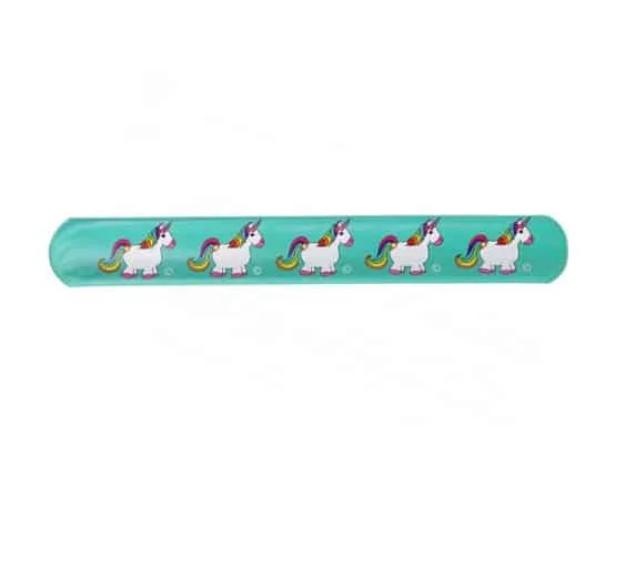Unicorn klaparmband mint groen