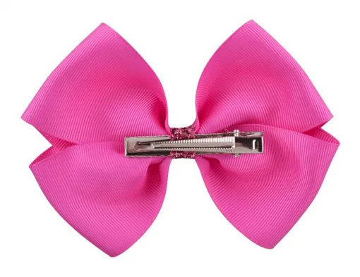 Eenhoorn haar clip strik roze - Afbeelding 3