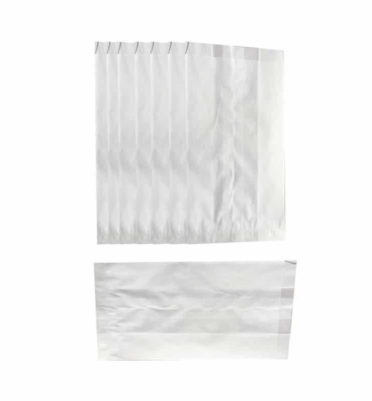 Witte kraft zakjes van papier voor traktaties