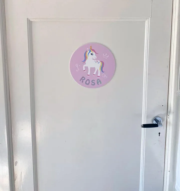 Eenhoorn naambord kinderkamer - Afbeelding 2