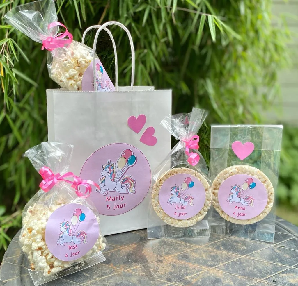 Eenhoorn kinderfeestje gepersonaliseerd