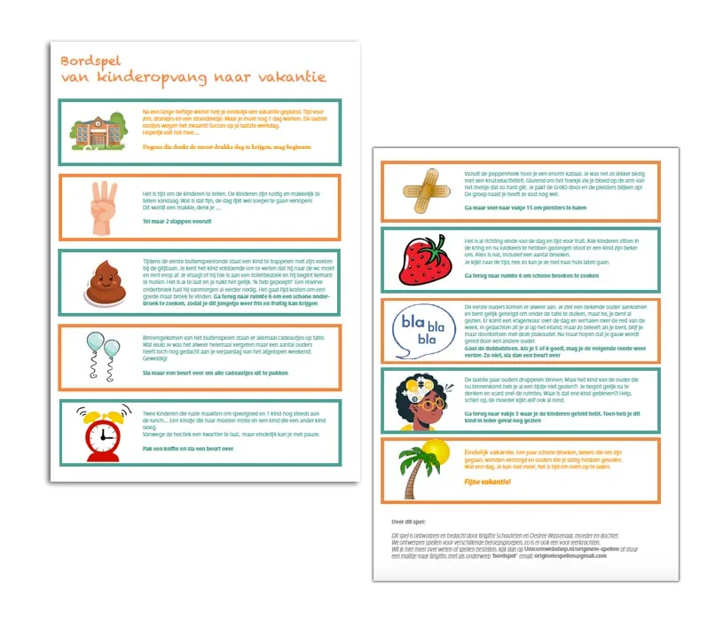 Instructie kinderopvang spel
