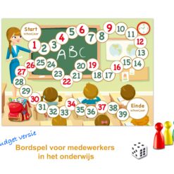 Bordspel voor volwassenen in het onderwijs