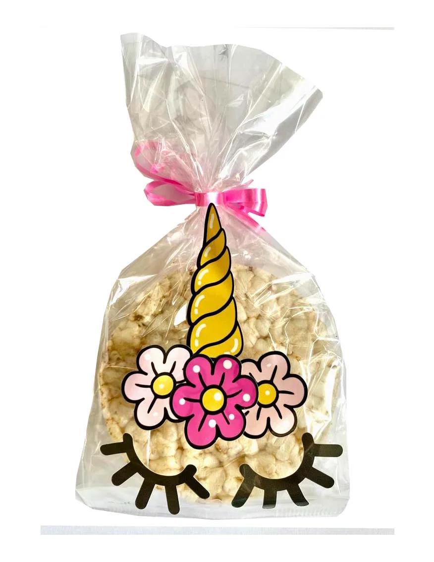 Eenhoorn traktatie magisch rijstwafel uitdelen