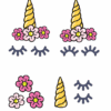 Eenhoorn knutsel stickers
